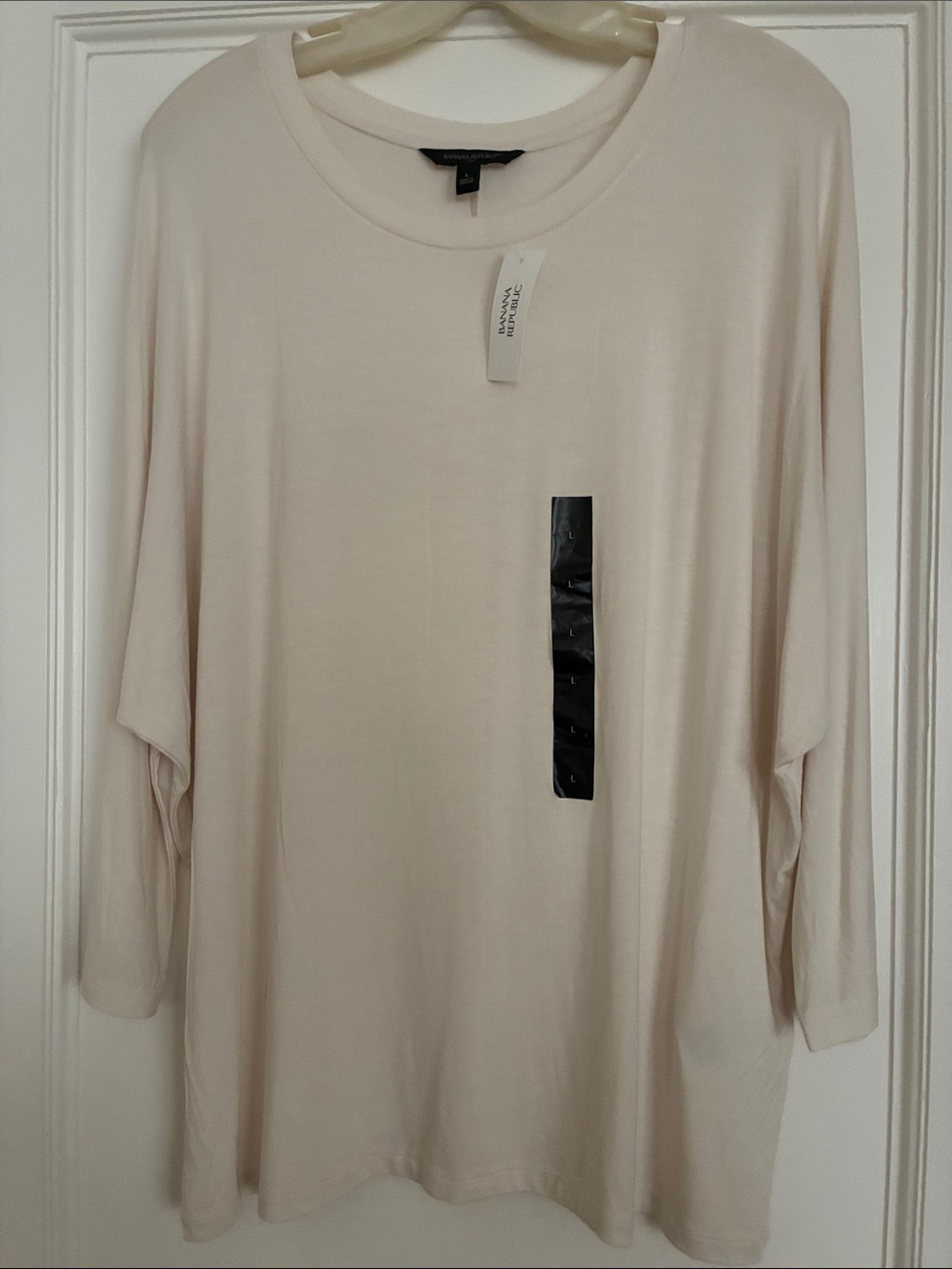 Banana Republic white relaxed tunic top Size L